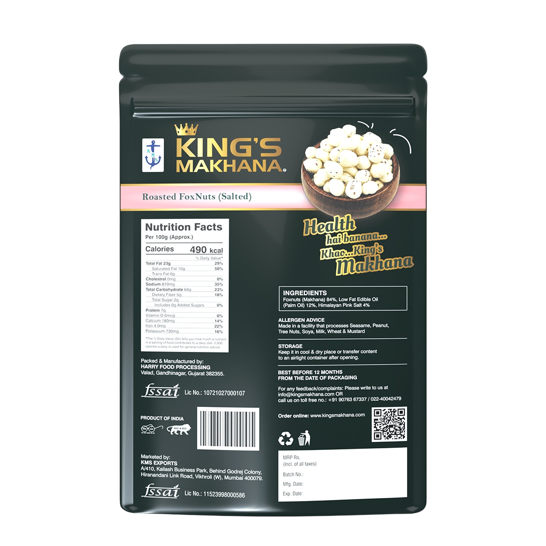 KING’S MAKHANA COMBO PACK OF 2 | Salted, Caramel (60g Each)