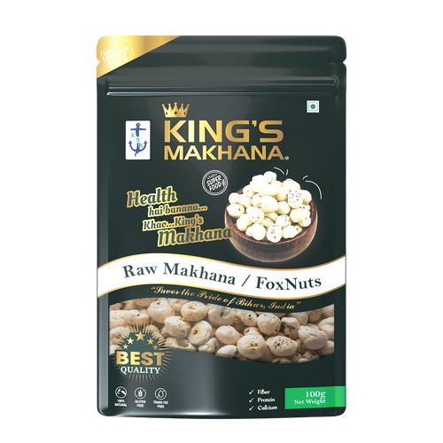 KING’S MAKHANA COMBO PACK OF 2 | Raw Makhana(100g each)