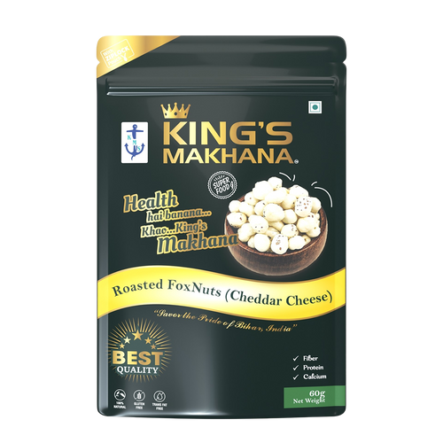 King's Makhana All 4 Flavours – Combo Pack of 4 (60g Each)