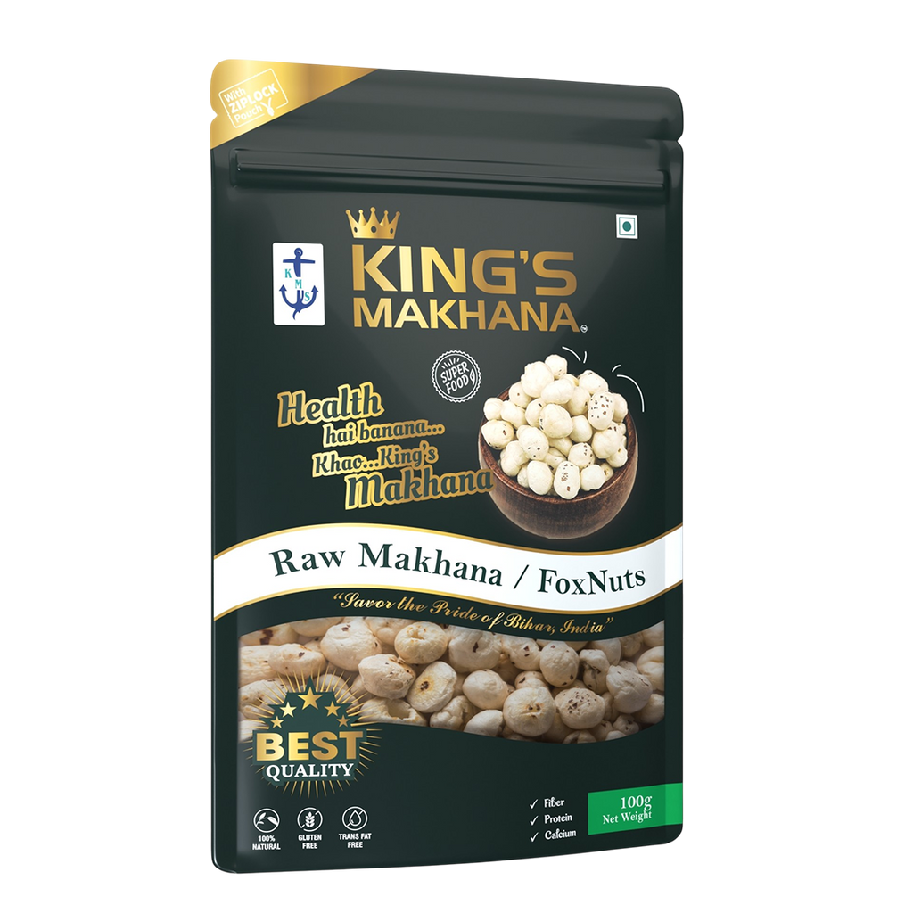 KING’S MAKHANA COMBO PACK OF 2 | Raw Makhana(100g each)