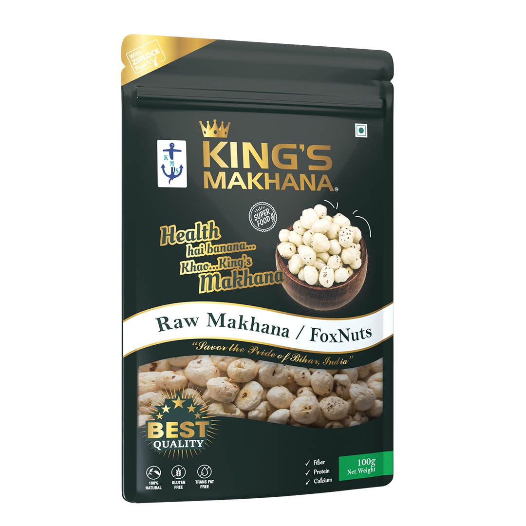 KING’S MAKHANA COMBO PACK OF 2 | Raw Makhana(100g each)