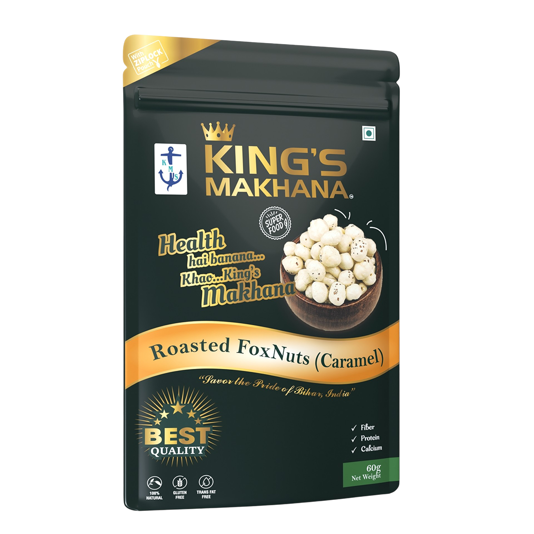 KING’S MAKHANA COMBO PACK OF 4  | Caramel (60g Each)