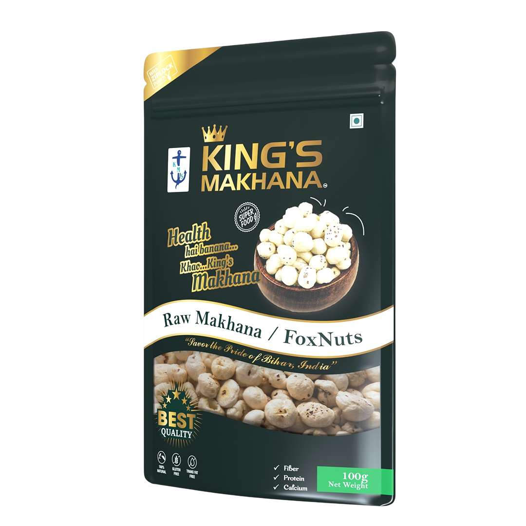 KING’S MAKHANA COMBO PACK OF 2 | Raw Makhana(100g each)