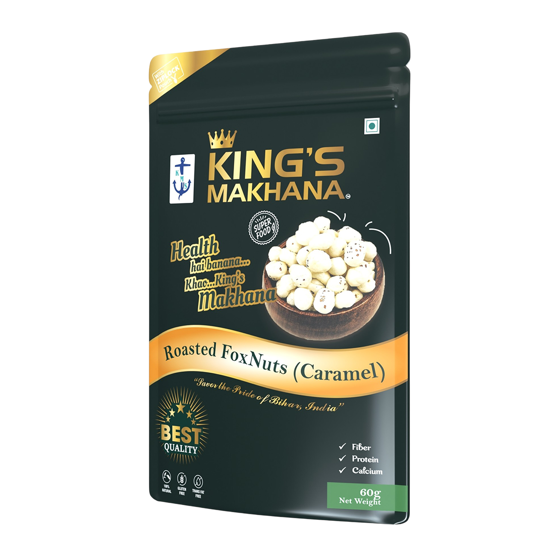 KING’S MAKHANA COMBO PACK OF 4  | Caramel (60g Each)
